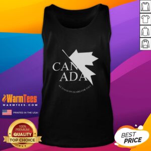 Awesome Canada We Stand On Guard For Thee Tank Top featuring a patriotic design, perfect for summer wear and Canadian pride.