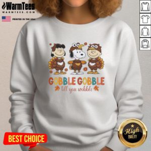Good Snoopy and Friends Thanksgiving sweatshirt featuring festive turkey design, perfect for cozy holiday celebrations.
