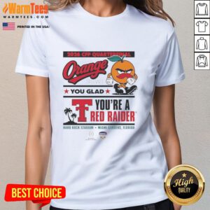 Stylish Texas Tech Red Raiders ladies tee for the 2025 CFP Capital One Orange Bowl, showcasing team pride and spirit.