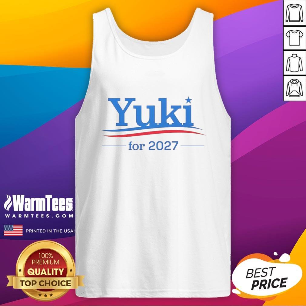 Yuki Tsunoda 2027 Vcarb campaign logo tank top featuring vibrant design and bold branding for motorsport fans.