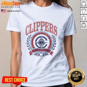 Los Angeles Clippers National Basketball Association crest on a stylish ladies tee, perfect for fans and casual wear.