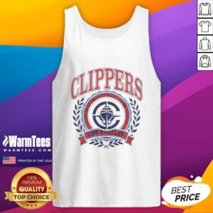 Los Angeles Clippers tank top featuring the NBA crest, perfect for fans and casual wear. Stylish and comfortable design.
