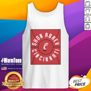 Nice Shon Abaev full court Cincinnati Bearcats basketball tank top featuring vibrant team colors and stylish design.