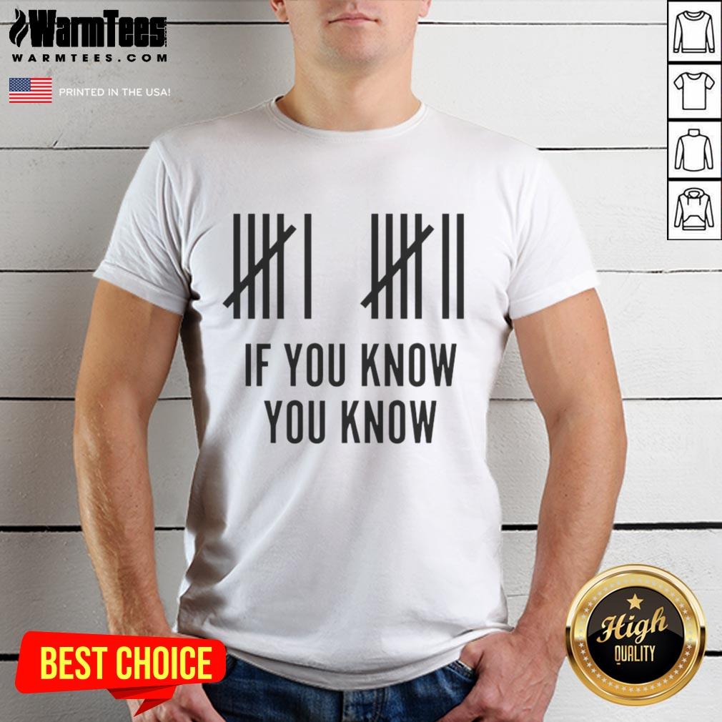 Nice Six Seven If You Know You Know T-Shirt featuring a stylish design for fans of the phrase and casual wear enthusiasts.