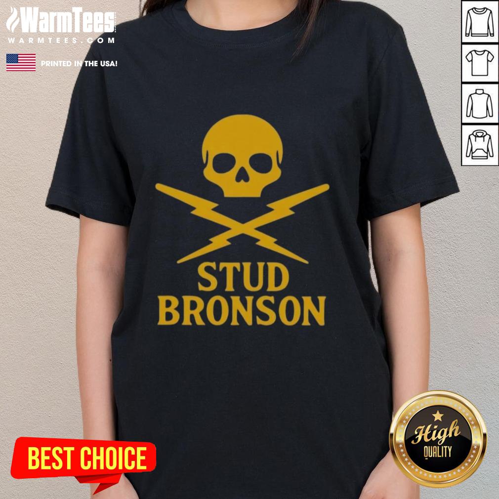 Nice Skull The Peacemakers Brutal Ladies Tee featuring a bold graphic design in vibrant colors.