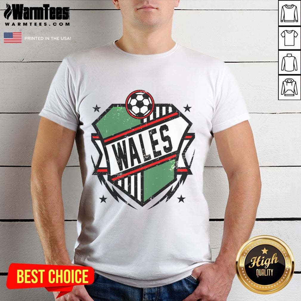 Nice Wales Qatar Soccer T-Shirt featuring vibrant colors and bold design, perfect for fans of Welsh football.