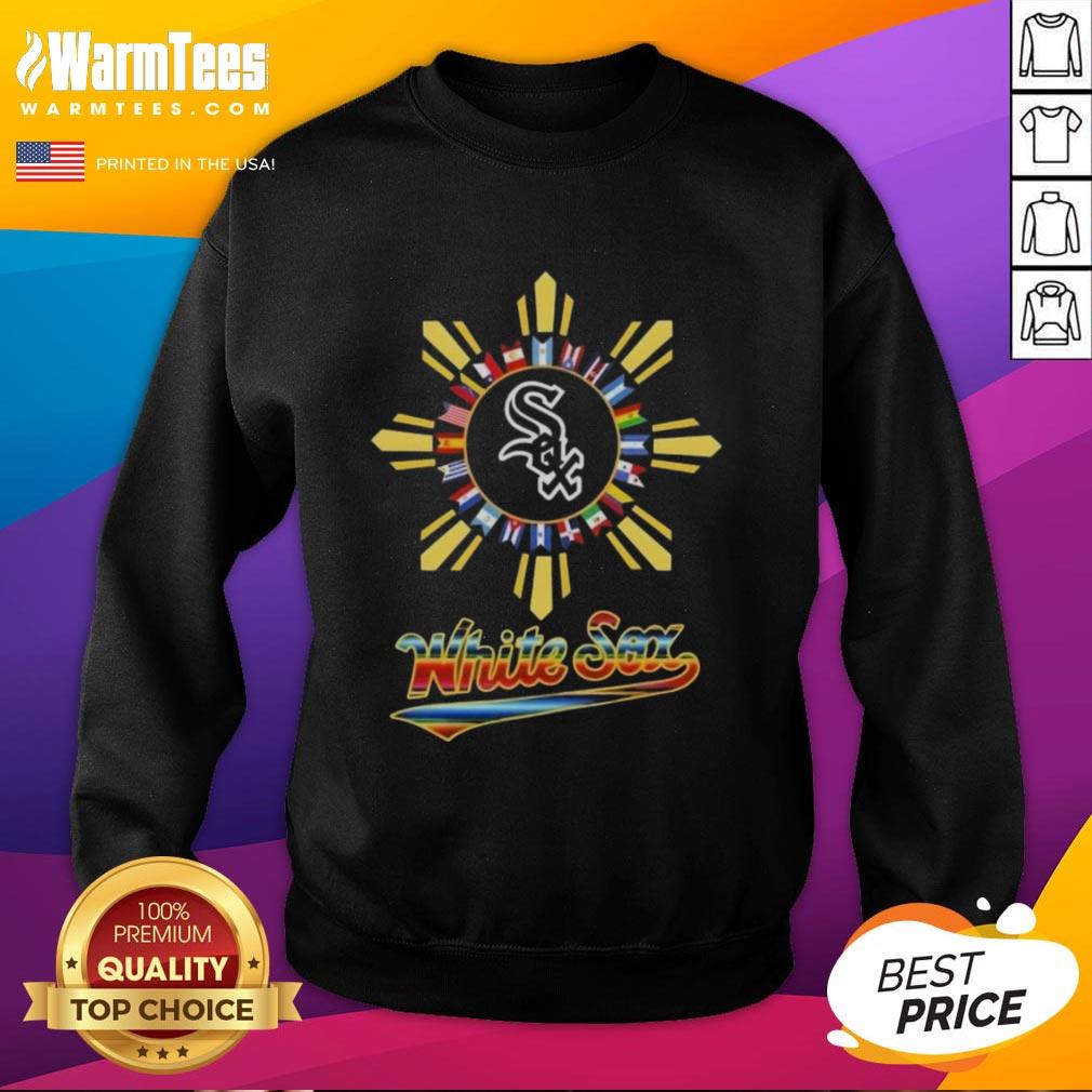 Official 2025 Chicago White Sox Baseball X Hispanic sweatshirt featuring team logo and vibrant colors, perfect for fans.