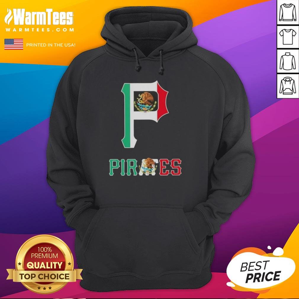 Official Pittsburgh Pirates Baseball hoodie featuring a stylish Mexican flag design for fans and collectors.