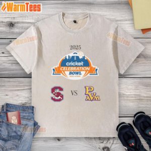 Official South Carolina State Bulldogs vs Prairie View A&M Panthers 2025 Celebration Bowl washed t-shirt design.