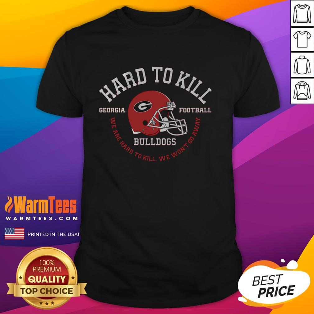 Original Georgia Football Hard To Kill T-Shirt featuring bold graphics and team colors for fans and sports enthusiasts.