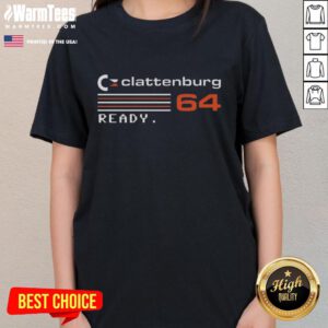 Premium Clattenburg 64 Ready Ladies Tee in stylish design, perfect for casual wear and sports enthusiasts.