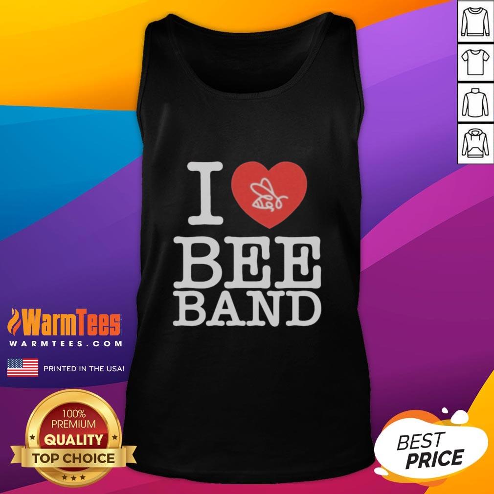 Premium Official Honey Revenge I Heart Bee Band Tank Top featuring a stylish bee graphic and comfortable fit.