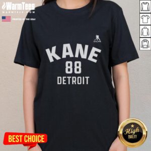 Premium Patrick Kane Detroit Red Wings ice hockey ladies tee featuring name and number 88 design.