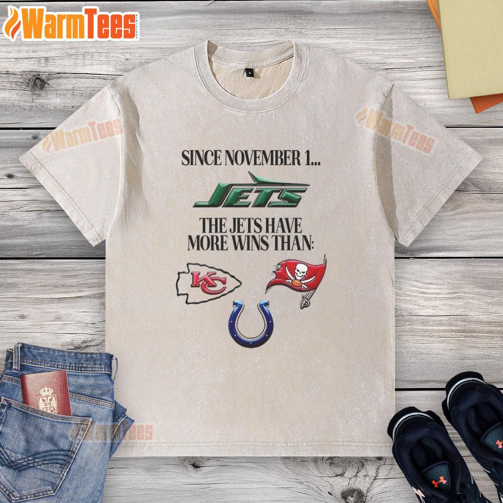Premium: New York Jets with more wins than washed T-shirt since November 1, showcasing team spirit and sports pride.