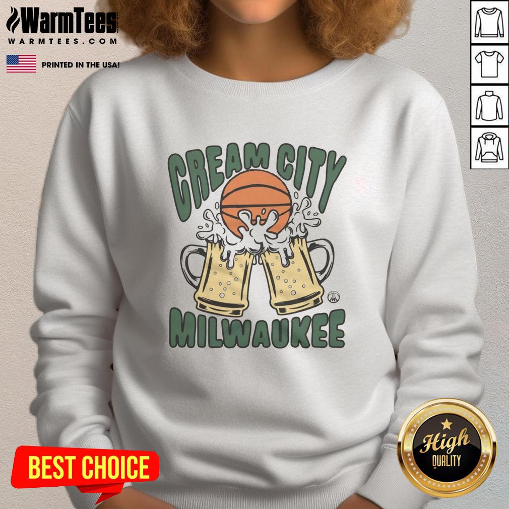 Cozy Top Cream City Milwaukee sweatshirt showcasing a stylish design perfect for fans of Milwaukee culture and fashion.