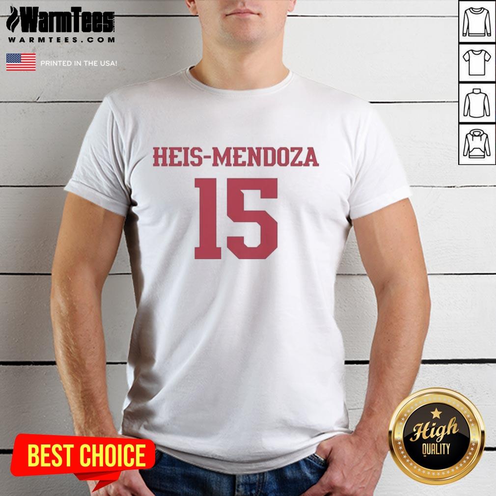 Top Heis-Mendoza 15 T-Shirt featuring a vibrant design and comfortable fit, perfect for sports fans and casual wear.