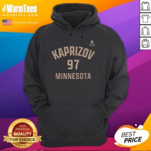 Kirill Kaprizov Minnesota Wild hoodie featuring the name and number 97, perfect for ice hockey fans.