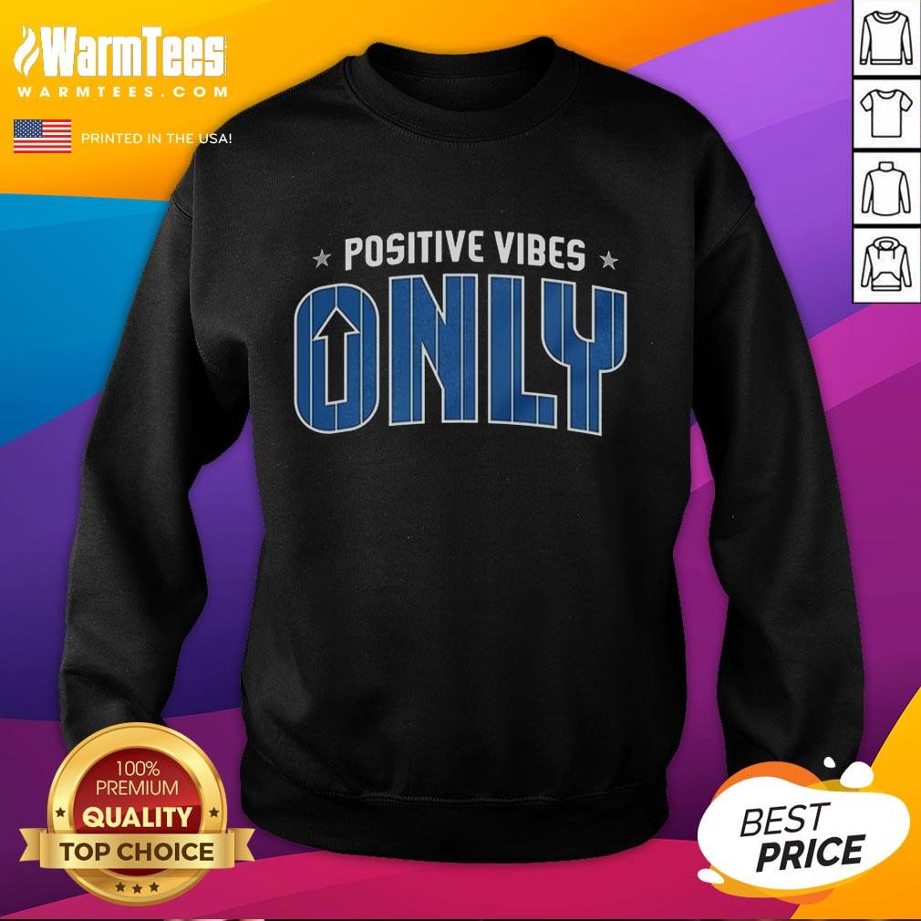 Top Orlando Magic Positive Vibes Only Sweatshirt featuring vibrant team colors and stylish design for fans.