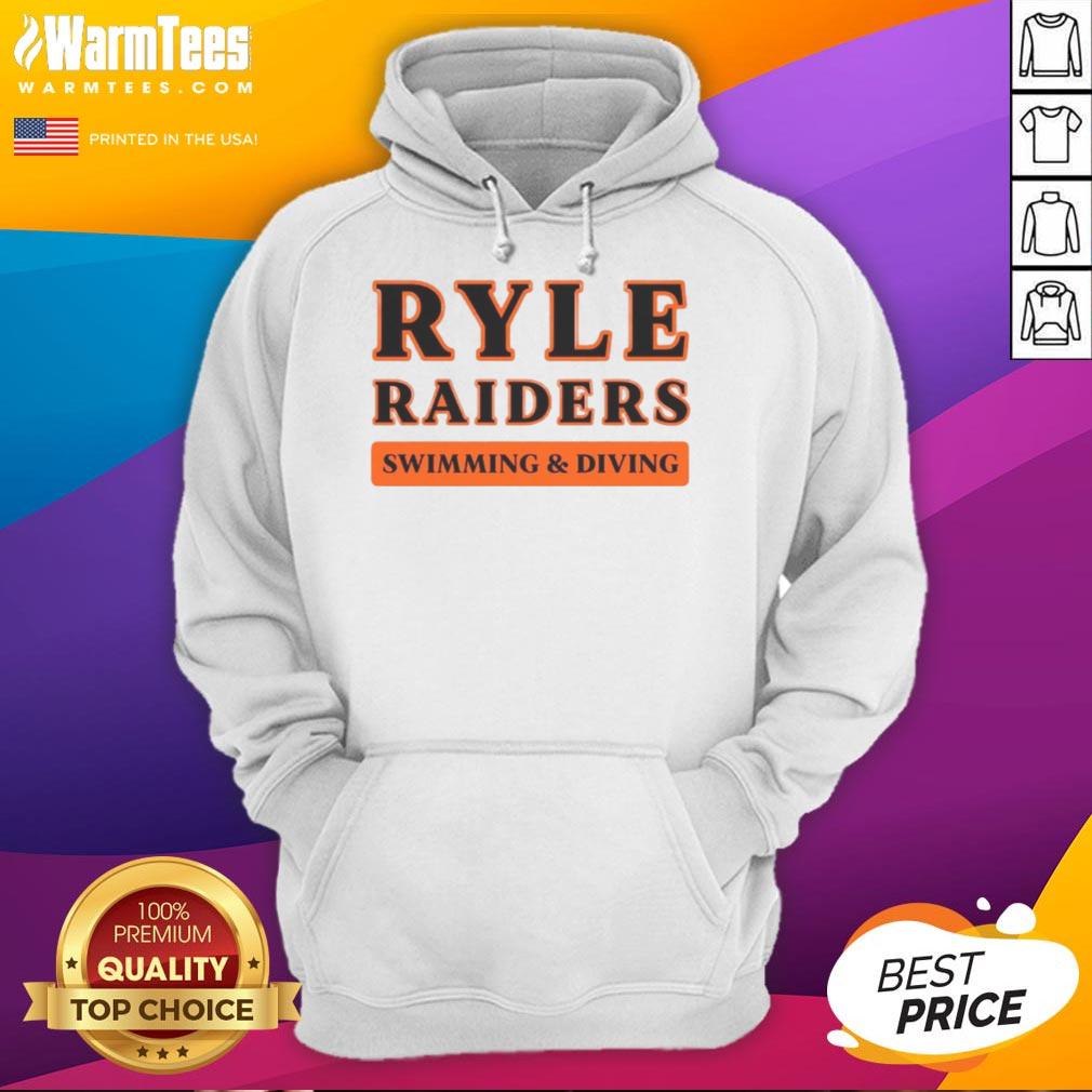 Top Ryle Raiders Swimming & Diving Hoodie in navy blue with the team's logo, perfect for fans and athletes.