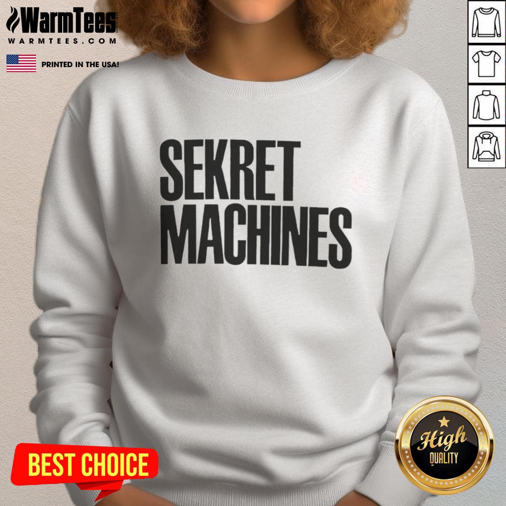 Top-Sekret Machines sweatshirt featuring a bold graphic design, perfect for casual wear and street style enthusiasts.
