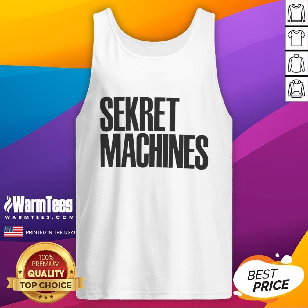 Top-Sekret-Machines Tank Top featuring a stylish design and comfortable fit for casual wear, perfect for machine enthusiasts.