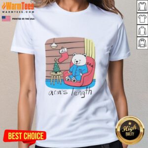 Top Sleepy Polar Bear Ladies Tee featuring a cute polar bear design on a soft, stylish women's t-shirt.