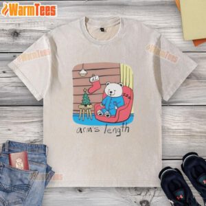 Top Sleepy Polar Bear washed t-shirt featuring a cute polar bear design, perfect for casual wear and animal lovers.