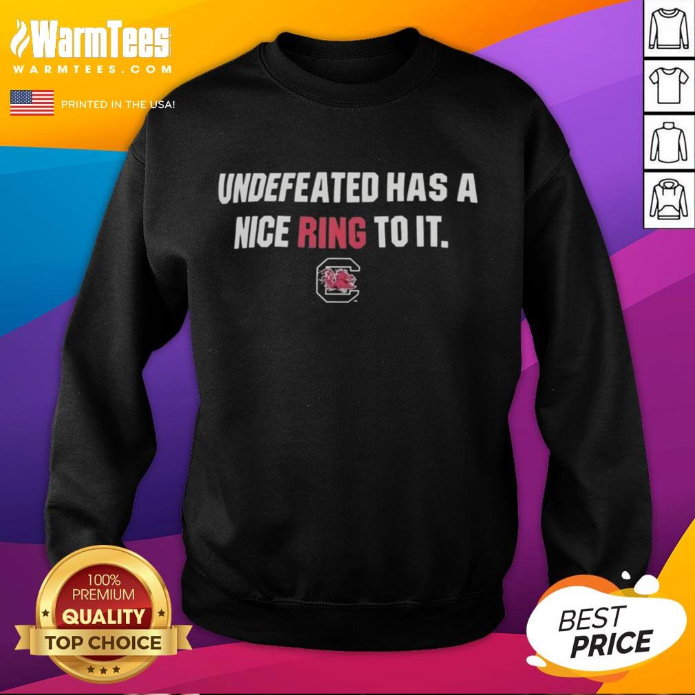Cozy sweatshirt featuring 'Top South Carolina Gamecocks Undefeated' design, perfect for fans celebrating team pride.
