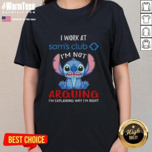 Top Stitch Ladies Tee at Sam's Club - I'm not arguing, I'm explaining why I'm right; perfect casual wear for confident women.