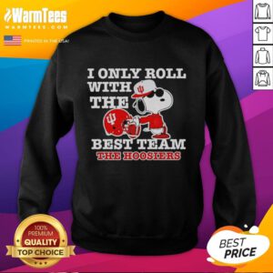 Alt Text: Awesome Snoopy sweatshirt for Indiana Hoosiers football fans, showcasing Snoopy and team spirit.