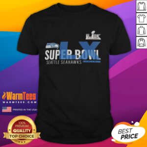 Alt Text: Good 2026 Seattle Seahawks Super Bowl LX Made It T-Shirt featuring team colors and logo, perfect for fans.