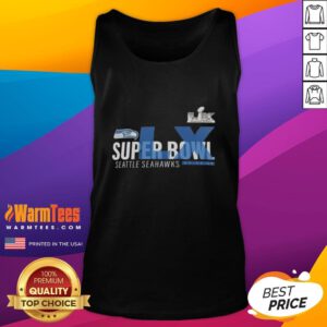 2026 Seattle Seahawks Super Bowl LX Made It tank top featuring team colors and logo, perfect for fans and game day.