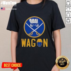 Buffalo Sabres ladies tee featuring a stylish design, perfect for fans supporting the team in comfort and style.