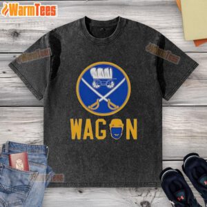 Good Absolute Wagon Buffalo Sabres washed t-shirt featuring a vintage design, perfect for Sabres fans and casual wear.
