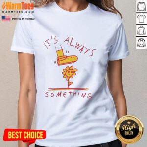 Good Sun Flower graphic on a ladies tee, featuring a cheerful design perfect for casual summer wear.
