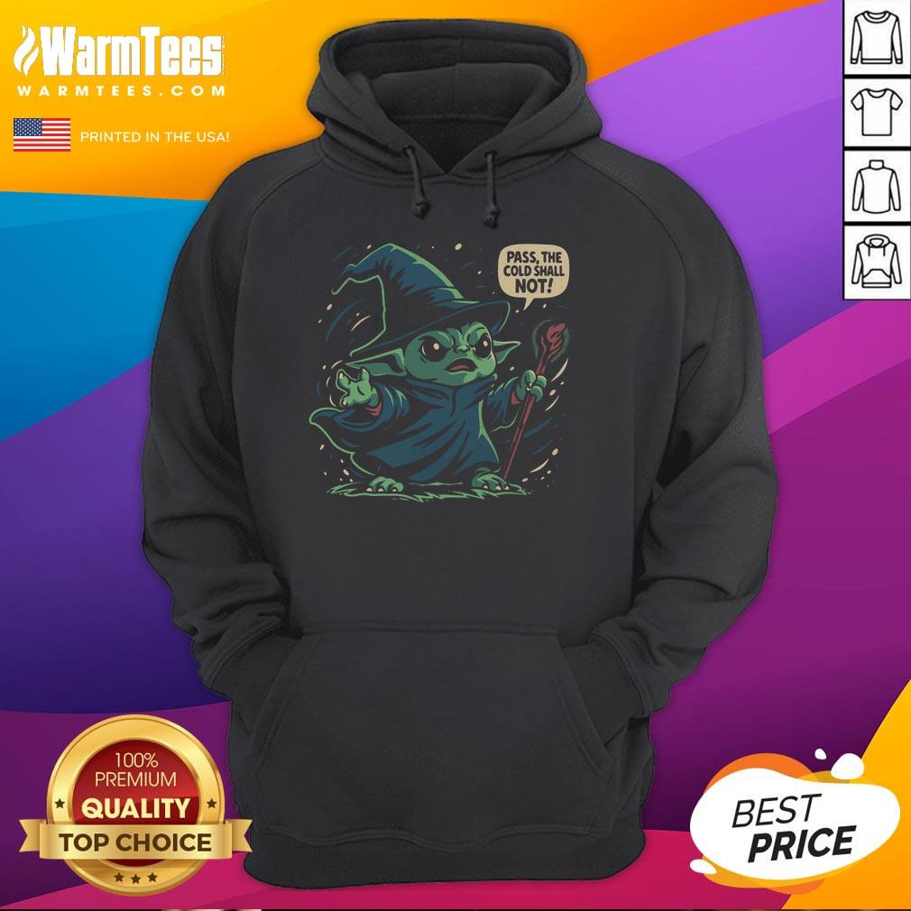 Good The Cold Shall Not Pass Hoodie in black, featuring a cozy design and bold graphics for winter warmth and style.