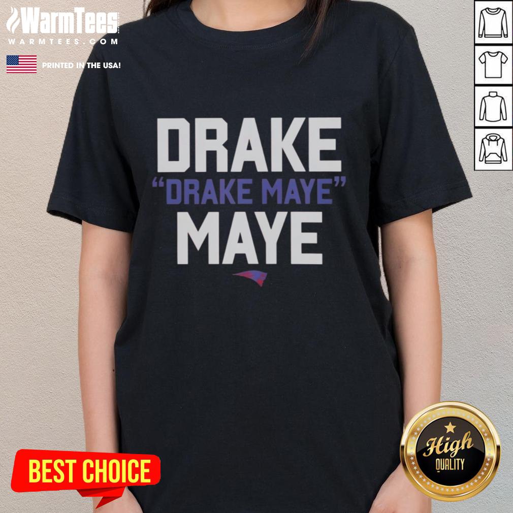 Hot Drake Maye logo ladies tee featuring stylish design, perfect for fans of college football and trendy apparel.