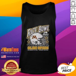 Stylish tank top featuring the Hot Minnesota Golden Gophers 2025 Rate Bowl design, perfect for fans in Phoenix, Arizona.
