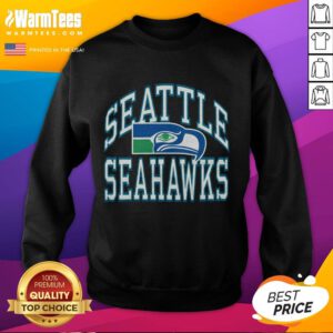Stylish Hot Seattle Seahawks Arch Sweatshirt in navy blue, perfect for fans supporting their team in comfort.