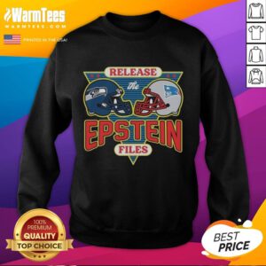 Hot Seattle Seahawks vs New England Patriots sweatshirt featuring 'Release The Epstein Files' graphic design.