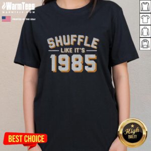 Hot Shuffle Like Its 1985 Chicago Bears Ladies Tee featuring vintage design and team colors for stylish fans.