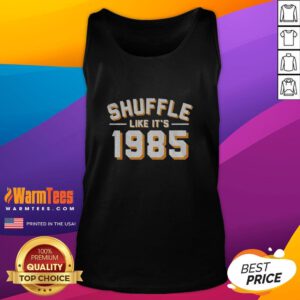 Hot Shuffle Like It's 1985 Chicago Bears tank top featuring vibrant graphics and retro style for fans of vintage sportswear.