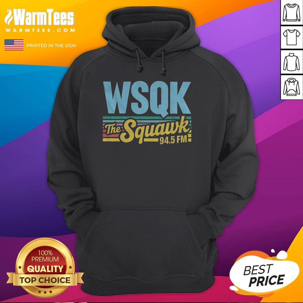Hot Wsqk The Squawk 94.5 FM Hawkins The Upside Down Hoodie featured in vibrant colors, perfect for fans of the show.