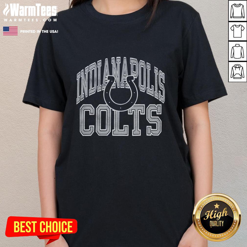 Nice Indianapolis Colts Arch Ladies Tee in blue featuring the team logo, perfect for stylish game day outfits.