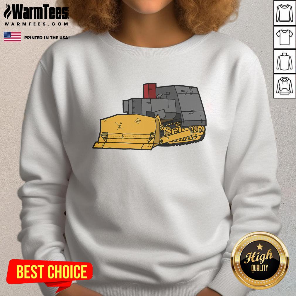 Alt Text: Nice Killdozer modified bulldozer sweatshirt featuring a bold graphic design and comfortable fit.