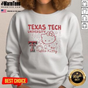 Nice Texas Tech University Hello Kitty Red Raiders Icons sweatshirt featuring vibrant graphics and cozy design.