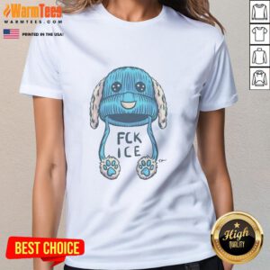 Stylish Nice Travis Knight Fuck Ice Blue Beanie Ladies Tee featuring a trendy blue design perfect for casual outfits.
