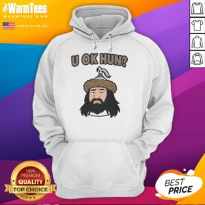 Cartoon hoodie featuring a stylized face of Attila the Hun, ideal for fans of unique graphic apparel.