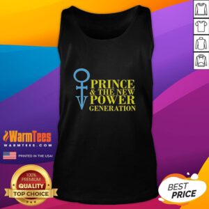 Official Prince and The New Power Generation logo on a stylish music lover tank top for fans of iconic music fashion.