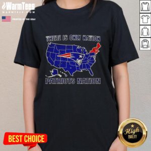 Official New England Patriots Nation ladies tee featuring bold team logo and vibrant colors for passionate fans.